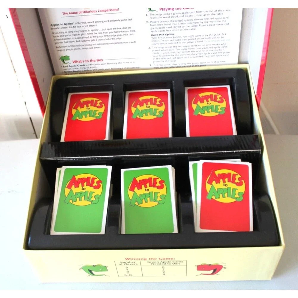 Apples To Apples Party Box Game The Game of Hilarious Comparisons Fun Game 12+